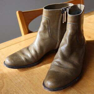 Henry Cuir Italian Chelsea Boots 38